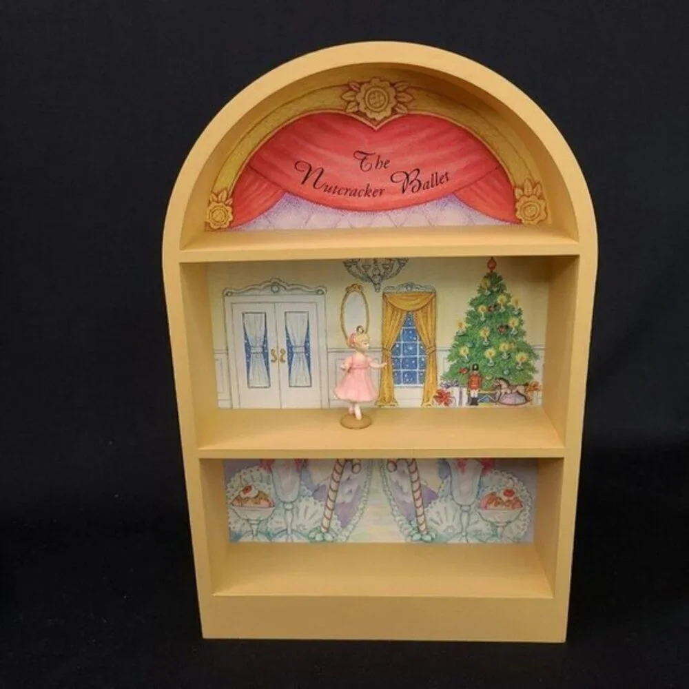 Hallmark Nutcracker Ballet Display Stage Clara Ornament Ballerina‎ Mini Vintage